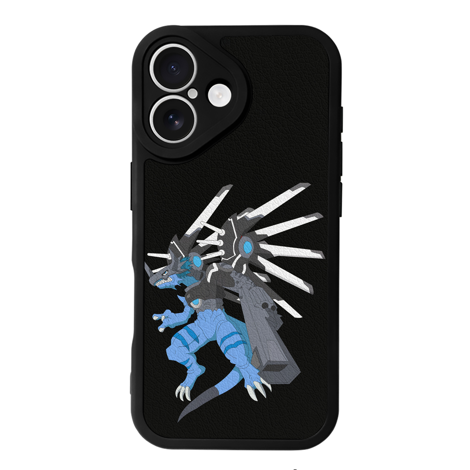（画像用） Digimon デジタルモンスター/デジモン 【iPhone 16シリーズ対応】シリコンスマホケース（レザー調） 材質：シリコン